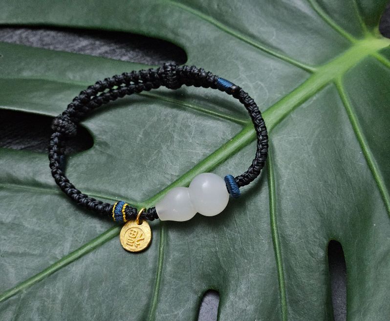 (SOLD) Certified 100% Natural Grade A Hetian Nephrite White Jade Bracelet