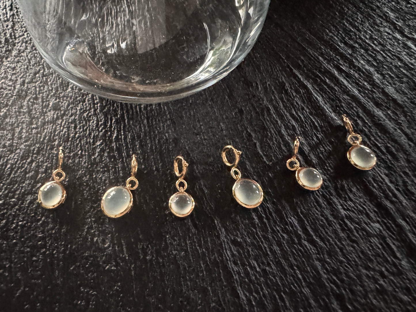 Certified Multifunction Use 100% Natural Grade A High Quality Burma ICY Jadeite Jade 18K Gold (Charm Only) Each Charm $380