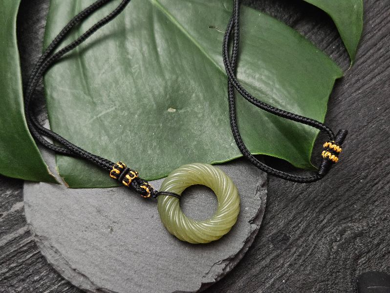 (SOLD) Certified 100% Natural Grade A Hetian Nephrite White Jade Pendant Necklace